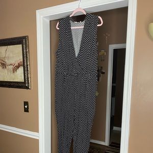 Brand New Black & White Polkadot Romper